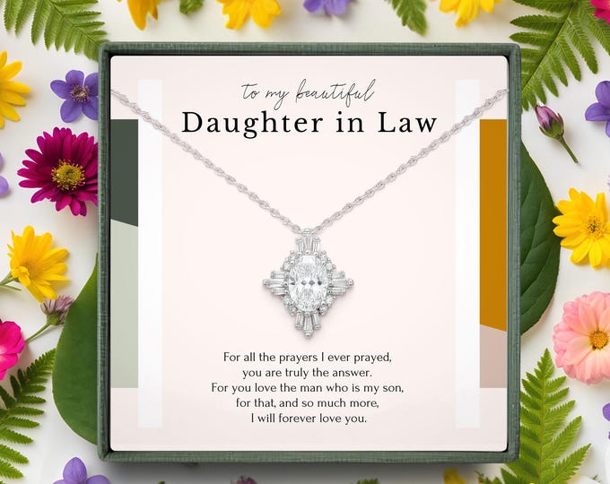 Antique Style Bridal Necklace & Earring Set for Daughter-in-Law – Crystal Clustered Round Diamond Inspired Wedding Jewelry