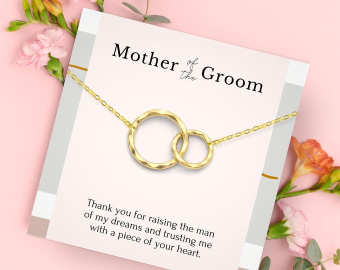 Mother of the groom gift from bride | To my mother in law necklace message | Mother of the groom necklace | Mother in law wedding gift