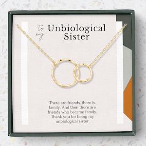 Unbiological sister gift | Best friend necklace | Soul sister gift | Bridesmaid necklace gift | Necklaces for women | Sister in law gift
