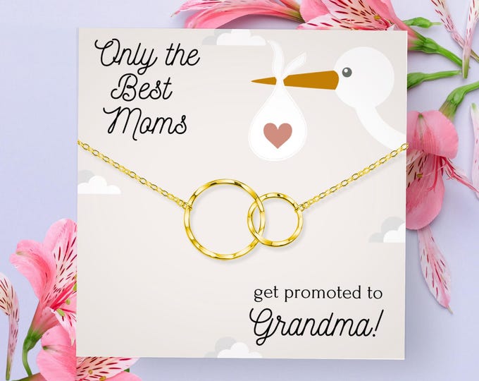 New Grandma Gift, Promoted to Grandma, pregnancy reveal Gift for New Grandmother Gift for New Grandma Gifts, First Time Grandma necklace