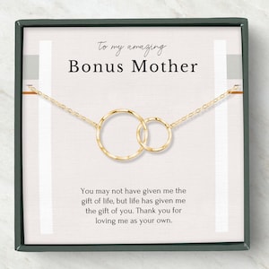 Bonus Mom Geschenk, Bonus Mom Halskette, Step Mom Hochzeitsgeschenk,
