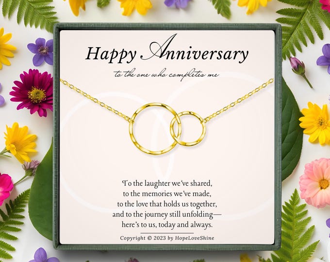 Anniversary Gift for Her | Wedding Anniversary Jewelry for Wife or Girlfriend | 1st, 2nd, 10th & 30th Year Gift from Husband