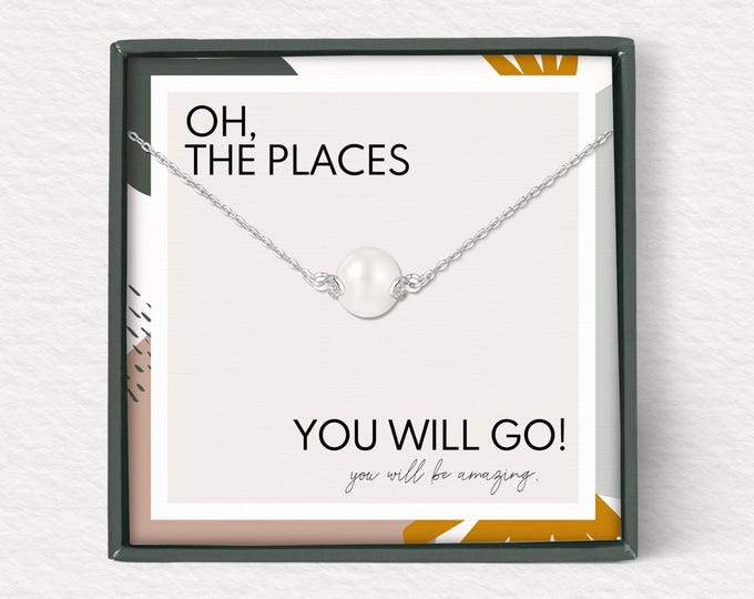 New job gift for her | Gift for graduation | Farewell gift for coworker | Going away gift for friend | Graduation necklace for her