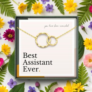 Assistant Gift, Medical, Teaching Assistants, Secretary, Receptionist Gift, Office Gift, Best Assistant Necklace, Appreciation Jewelry