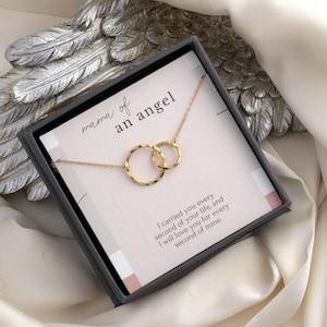 Miscarriage Gift Necklace, Baby Loss Gift, stillborn necklace, Pregnancy Loss, Bereavement Gift, Mama of an angel jewelry, Sterling Silver