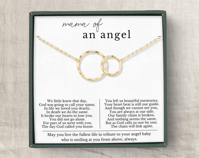 Miscarriage Gift Necklace, Stillborn necklace, Pregnancy Loss, Bereavement Gift, Mom of an angel necklace, Sterling Silver