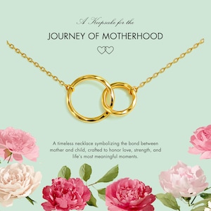 First Time Mom Gift, New Mom Gift Jewelry, Gift for New Mom Necklace, New mommy Gift for first Mother's day, Pregnancy jewelry necklace image 2
