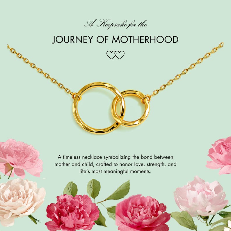 First Time Mom Gift, New Mom Gift Jewelry, Gift for New Mom Necklace, New mommy Gift for first Mother's day, Pregnancy jewelry necklace image 2