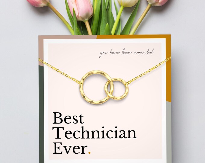 Gift for Technician | Pharmacy Tech Gift | Vet Tech Gift | Tech Appreciation Necklace | Thank You Gift | Graduation Gift | Gift for Coworker