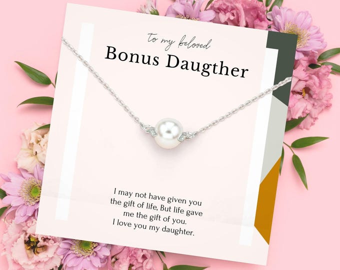 Bonus daughter necklace gift | Step daughter gift | Daughter in law gift from mother in law | Stepdaughter necklace | Bonus daughter gift