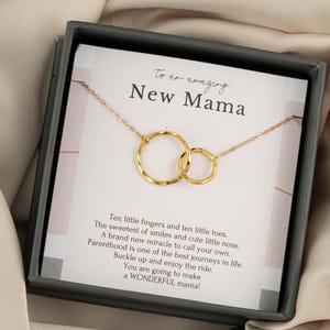 New Mom Gift box, New mom necklace Gifts Jewelry, Gift for New Mum Necklace, First Mother's day gift, Pregnancy jewelry necklace