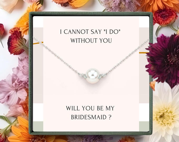 Bridesmaids proposal gift box • Maid of honor jewelry for her • Will you be my bridesmaid • Gift from the bride • Wedding day present