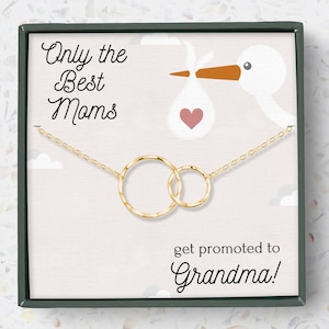 New Grandma Gift, Promoted to Grandma, pregnancy reveal Gift for New Grandmother Gift for New Grandma Gifts, First Time Grandma necklace