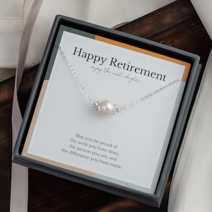 Ruhestand Geschenke für Frauen | Abschied Halskette Geschenk | Weibliche Ruhestand Halskette Geschenke mit Message Card | Verabschiede dich Schmuck Geschenk für Coworker