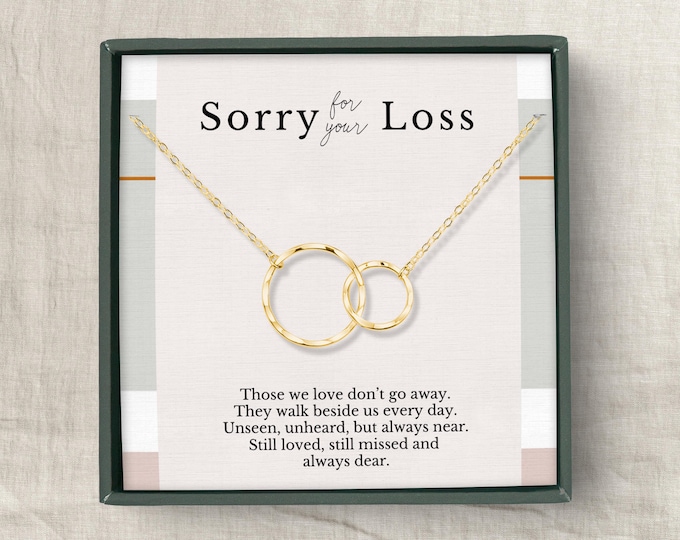 Loss of Loved one necklace, Loss of mother gift, Loss of father gift, Sorry for your loss, Sympathy gift, Sterling Silver