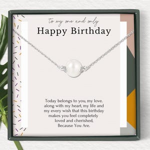 Cadeau d'anniversaire pour femme, cadeau d'anniversaire d'un petit ami, collier délicat pour partenaire, cadeau d'anniversaire de bijoux pour petite amie, cadeau d'anniversaire de fiancé