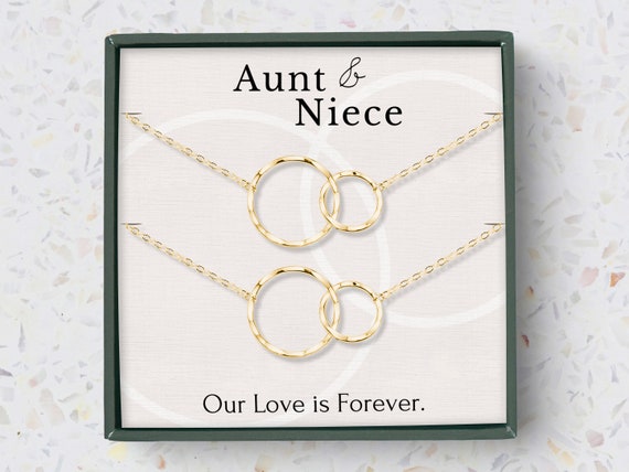 Buy UJIMS Aunt and Niece Heart Matching Necklace Set Auntie Niece Jewelry  for Her Niece Birthday Gift Aunt Gift from Niece Nephew, Stainless Steel,  stainless-steel at Amazon.in