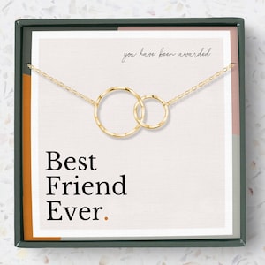 Sterling Silver BFF Necklace – Best Friend Jewelry Gift for Her, Friendship & Soul Sister Necklace, Perfect Best Friend Gift