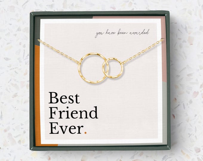 Best friend necklace for 2 | Birthday gifts for best friends | Friendship necklace | Best friend gift jewelry | Soul sister gift