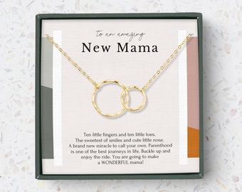 New Mom Gift box, New mom necklace Gift Jewelry, Gift for New Mom Necklace, First Mother's day gift, Pregnancy jewelry necklace