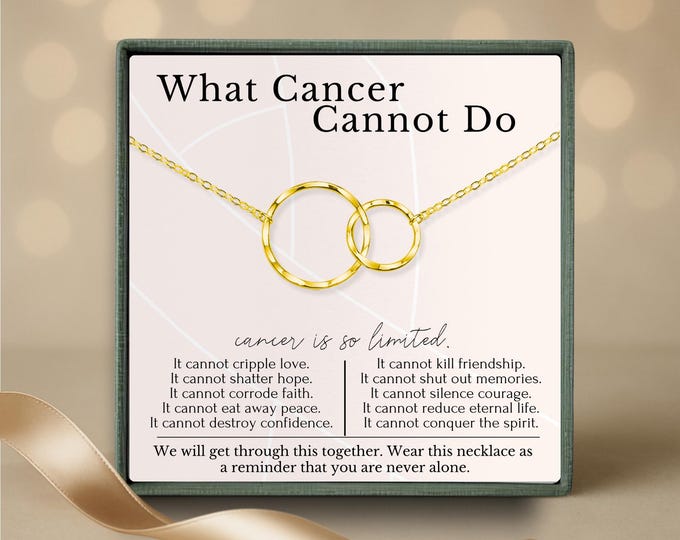 Cancer Gifts for Women | Strength Jewelry Necklaces | Cancer Patient Gift | Breast Cancer Gifts | Encouragement Necklaces | Recovery Gifts