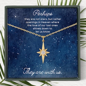 Verlust der Liebe Ein Halsketten mit Message Card | Stern-Memorial Schmuck | Erinnerung Halskette | Jubiläums-Andenken | Haustier-Memorial-Geschenke