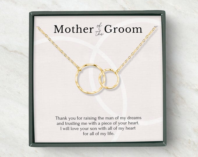 Mother of the groom gift from bride | To my mother in law necklace message | Mother of the groom necklace | Mother in law wedding gift