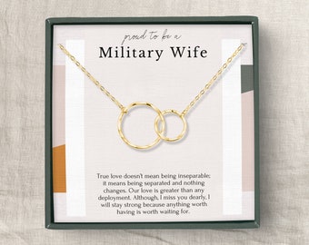 Military wife gift | To my wife necklace | Deployment gift | Gifts for long distance couples | Anniversary gifts for wife | Army wife gift