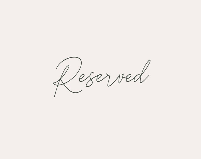 Reserved listing for Emi