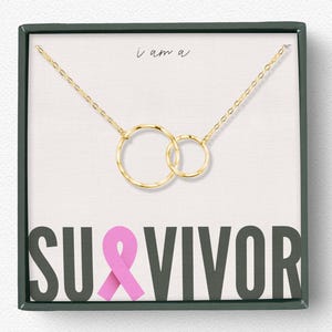 Breast Cancer Survivor-ketting cadeau, cadeau borstkanker na chemomastectomie, sterlingzilveren ketting