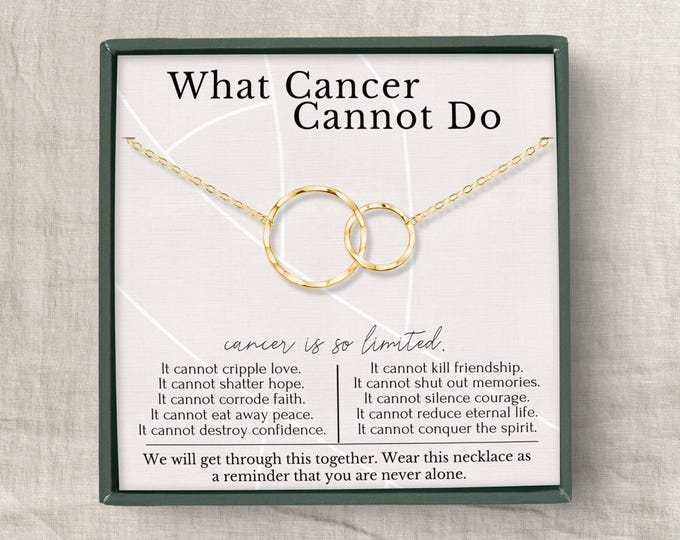 Cancer Gifts for Women | Strength Jewelry Necklaces | Cancer Patient Gift | Breast Cancer Gifts | Encouragement Necklaces | Recovery Gifts