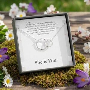 Cancer Survivor Gift Necklace | Warrior Jewelry Necklaces | Breast Cancer Jewelry | Inspirational gifts for cancer patients Sterling Silver