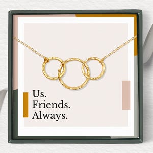3 friends jewelry gift | Long distance friend gift | 3 Best friend birthday gifts | 3 matching necklaces | Birthday gifts for sister