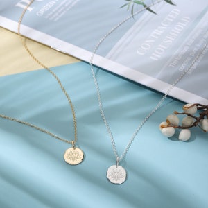 Neue Anfänge Halskette Geschenk für Frau Lotus Blume Halskette Neuanfang Hochzeit Schmuck Geschenk Box für ihre Silberkette Bild 2
