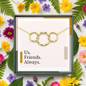 3 friends jewelry gift | Long distance friend gift | 3 Best friend birthday gifts | 3 matching necklaces | Birthday gifts for sister