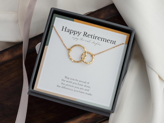 Retirement Gifts for women | Coworker Leaving gift | Retirement necklace | Jewelry for Retirement | Gifts for coworkers | Leaving job gift