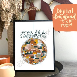 Reflect His Love ⋒ DIGITALE print