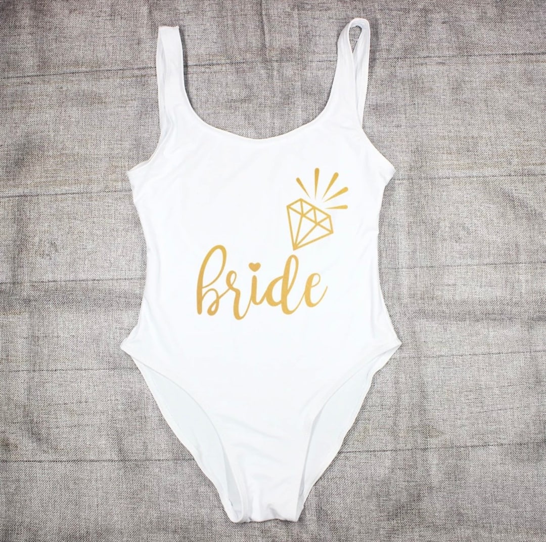 Bride Swimwear, Bride Squad Swimsuit , Bride One Piece Swimsuit