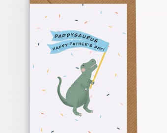 Old English Co. Funny Humorous Birthday Card For Dad - Dinosaur You're Not Extinct Yet Uncle Blank Inside With Envelope