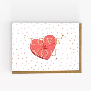 Valentines Card. Love You Card. Engagement Wedding Anniversary Card. Happy Anniversary Card. Valentine&#39;s Day Card For Wife. Card For Husband