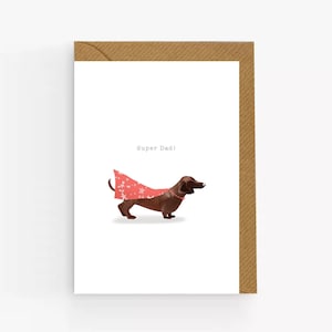 Super Papa Karte, Hund Papa Vatertagskarte, Karte für Papa, Beste Papa Karte, süße Hundekarte, glücklicher Vatertag, Hund Papa Karte, Stiefvater, Opa