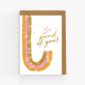 Gut gemacht-Karte. So stolz auf dich Karte. Neuer Arbeitsplatz. Abschluss-Karte. Herzlichen Glückwunsch zum neuen Job. You Passed Karte. Karte für Sie. UK Design