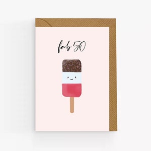 Carte du 50e anniversaire. Carte d'anniversaire Fab 50. Carte de joyeux 50e anniversaire pour elle. 50e carte drôle. Carte d'anniversaire pour une amie, une maman, une grand-mère