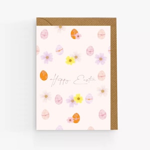 Carte de Joyeuses Pâques. Carte d'oeufs de Pâques. Jeu de cartes de Pâques mignon. Paquet de cartes de Pâques. Paquet de cartes de Pâques. Royaume-Uni