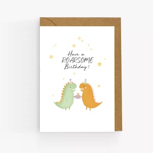 Cute Dinosaur Birthday Card. Funny Birthday Card. Awesome Birthday Card. T-Rex Birthday Card. Birthday Card Funny. Birthday Cards For Him