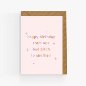 Bestie Geburtstagskarte. Lustige Geburtstagskarte. Alles Gute zum Geburtstag für meine Bestie-Karte. Beste Freundin Geburtstagskarte. Geburtstagskind-Karte. Bad Bitch Karte