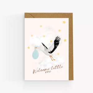 Joli bébé carte, nouveau bébé carte Royaume-Uni, bienvenue tout petit, carte bébé fille, carte bébé garçon, cartes bébé Royaume-Uni, carte nouveau-né, design Royaume-Uni
