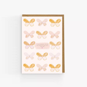 Happy Mother's Day Card. Thank You Mum Card. Best Mum Birthday Card. Gift For Mum. Special Mum Card. Butterfly Card. UK Design