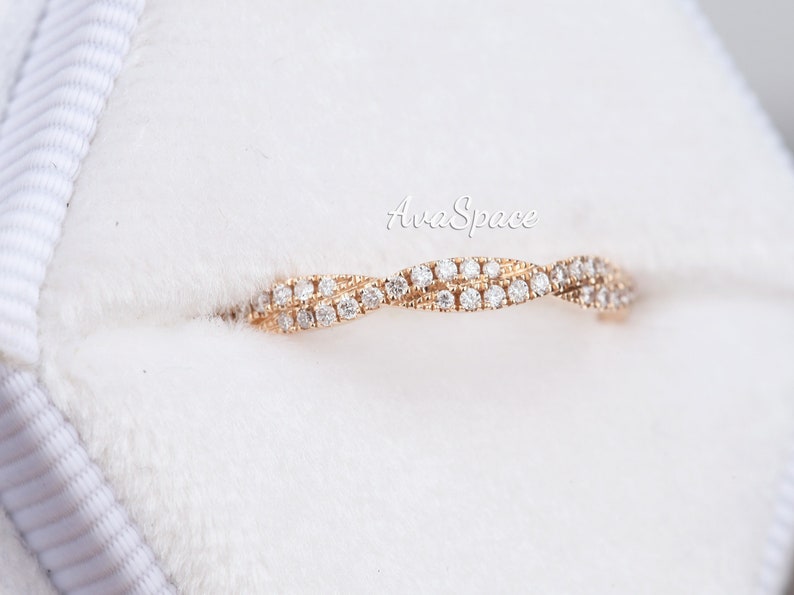 Diamond Wedding Band Full Eternity Ring Style 14K Yellow Gold Ring ...