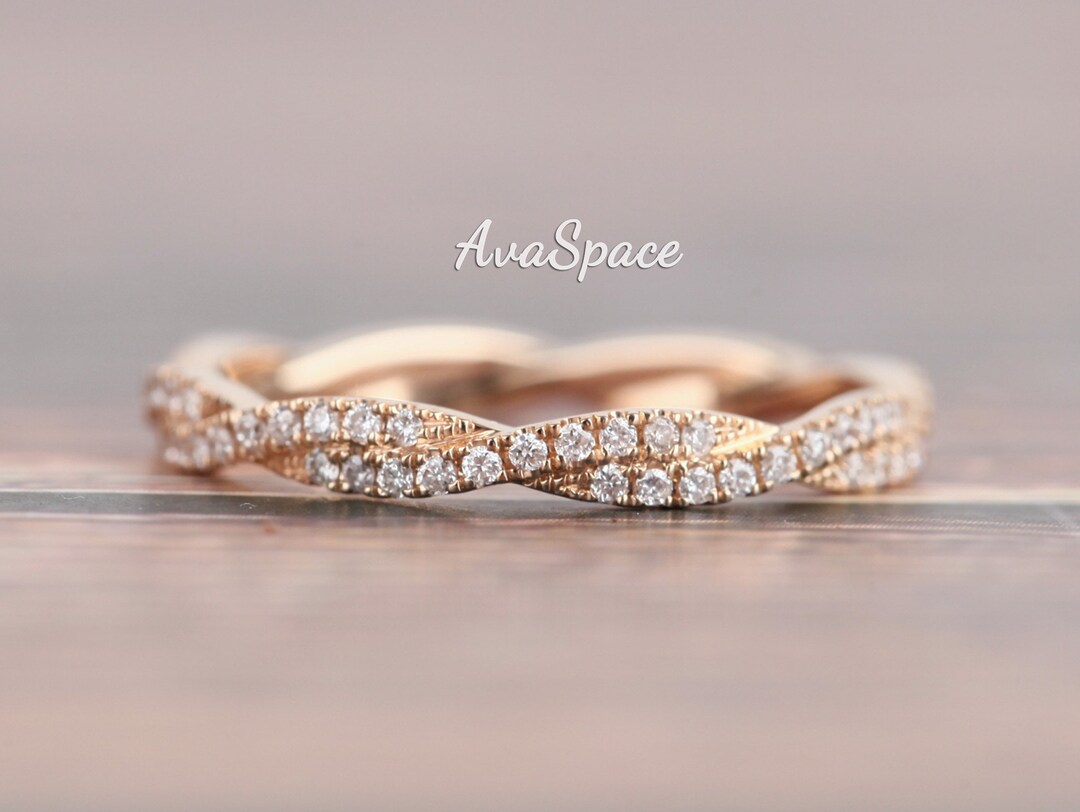 Diamond Wedding Band Full Eternity Ring Style 14K Yellow Gold Ring ...